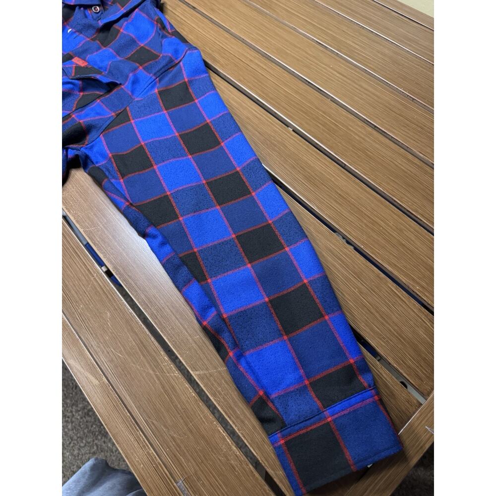 Dixxon Flannel Shirt Mens Large The Voorhees Blue Long Sleeve Halloween Horror - Picture 6 of 10